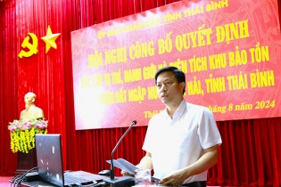 Thái Bình công bố ranh giới và diện tích Khu bảo tồn thiên nhiên đất ngập nước Tiền Hải