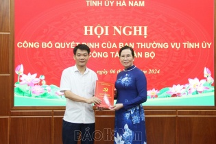 Hà Nam: Bí thư Thành ủy Phủ Lý làm Trưởng ban Tuyên giáo Tỉnh ủy