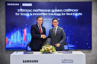 Keppel và Samsung ứng dụng giải pháp công nghệ thông minh trong bất động sản