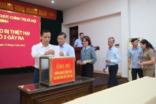 Thái Bình: Tiếp nhận hơn 33,2 tỷ đồng ủng hộ khắc phục hậu quả bão Yagi