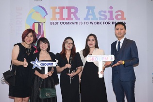 GroupM Việt Nam lần đầu tiên vinh dự nhận giải thưởng HR Asia danh giá