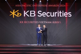 KB Securities Việt Nam được vinh danh hạng mục "Doanh nghiệp Xuất sắc châu Á"