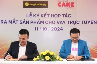 Ngân hàng số Cake và Thế Giới Di Động hợp tác cho vay tiêu dùng
