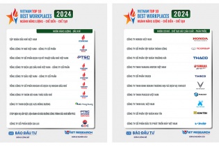 Công bố Top 10 Nơi làm việc tốt nhất Việt Nam 2024 ngành Năng lượng - Chế biến - Chế tạo