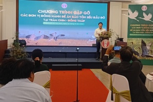 Đồng Tháp sẵn sàng đón đàn sếu đầu đỏ trở về