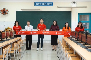 Frasers Property Vietnam khánh thành phòng tin học tại Trường THCS Phú Mỹ