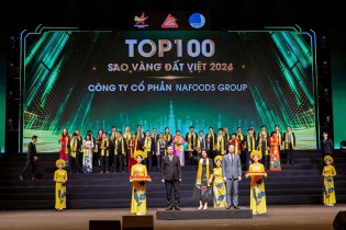 Nafoods Group tiếp tục ghi danh Top 100 Sao Vàng đất Việt