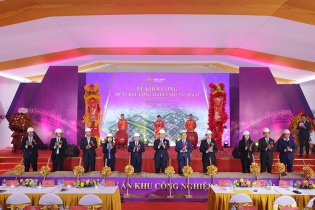 Hòa Bình khởi công xây dựng khu công nghiệp Nhuận Trạch