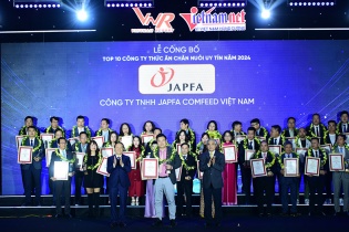 Japfa Việt Nam lọt Top 10 công ty thức ăn chăn nuôi uy tín