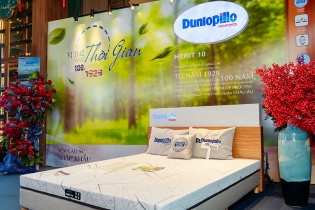 Dunlopillo tự hào ra mắt dòng nệm cao su nhập khẩu Herit 10 với công nghệ tiêu chuẩn châu Âu
