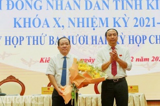 Bí thư Thành ủy Rạch Giá được bầu làm Phó chủ tịch UBND tỉnh Kiên Giang