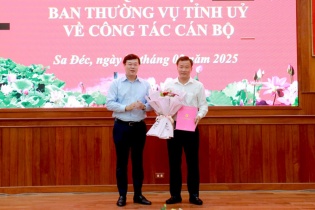 Phó chủ tịch UBND tỉnh Đồng Tháp giữ chức Bí thư Thành ủy Sa Đéc
