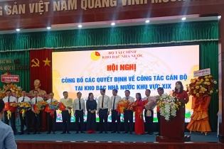 Kho bạc Nhà nước công bố quyết định tổ chức cán bộ tại Kho bạc Nhà nước khu vực XIX