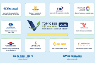 Công bố Top 10 Doanh nghiệp ESG Việt Nam Xanh 2025 ngành Du lịch - Khách sạn - Resort