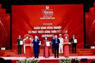 Agribank - Ngân hàng duy nhất được vinh danh tại Chương trình “Vinh Quang Việt Nam”