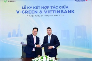V-Green và VietinBank ký kết hợp tác, đồng hành phát triển hạ tầng trạm sạc ô tô điện VinFast