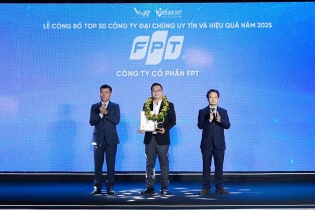 FPT đứng đầu trong Top 50 Công ty đại chúng uy tín và hiệu quả nhất Việt Nam 2025