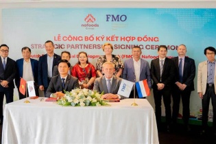 Nafoods Group ký kết hợp tác chiến lược trị giá 20 triệu USD với Ngân hàng Phát triển Doanh nghiệp Hà Lan