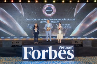 Phú Mỹ - PVFCCo đạt danh hiệu Top 50 công ty niêm yết tốt nhất và Top 25 Thương hiệu dẫn đầu Việt Nam năm 2025 Phú Mỹ - PVFCCo đạt danh hiệu Top 50 công ty niêm yết tốt nhất và Top 25 Thương hiệu dẫn đầu Việt Nam năm 2025