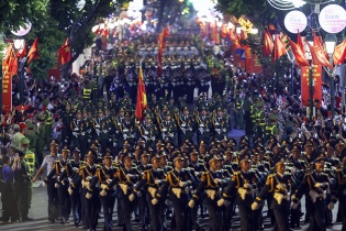 [Ảnh] Những hình ảnh đẹp của đoàn diễu binh trên phố