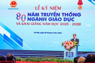 Lễ kỷ niệm 80 năm truyền thống ngành Giáo dục và khai giảng năm học 2025 - 2026