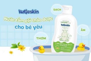 Nước tắm thảo dược cho bé Kutieskin thay thế tắm lá truyền thống Nước tắm thảo dược cho bé Kutieskin thay thế tắm lá truyền thống