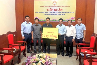 TKV ủng hộ 10 tỷ đồng hỗ trợ các tỉnh miền núi phía Bắc khắc phục hậu quả thiên tai