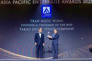 Chủ tịch HĐQT Công ty Cổ phần Takao nhận giải thưởng quốc tế - Khẳng định vị thế doanh nhân Việt
