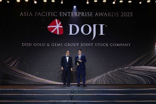 DOJI tiếp tục được vinh danh là Doanh nghiệp Xuất sắc châu Á tại APEA 2025