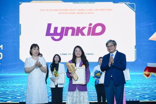 LynkiD lập “hattrick” giải thưởng Top 10 Doanh nghiệp Công nghệ số xuất sắc Việt Nam 2025