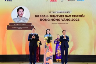 Bà Lê Nữ Thùy Dương - Bông Hồng Vàng 2025 và hành trình gần 30 năm cùng Tập đoàn KN Holdings