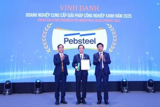 Pebsteel được vinh danh là “Doanh nghiệp cung cấp Giải pháp Xanh năm 2025”
