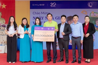 Chubb Life Việt Nam hỗ trợ học sinh Thái Nguyên sau mưa bão
