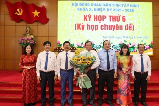 Ông Lê Văn Hẳn được bầu giữ chức Chủ tịch UBND tỉnh Tây Ninh