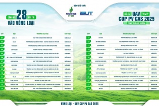 Lộ diện 28 đội thi xuất sắc nhất bước vào Vòng loại Cuộc thi sáng tạo UAV CUP PV GAS 2025 - Vùng trời quê hương