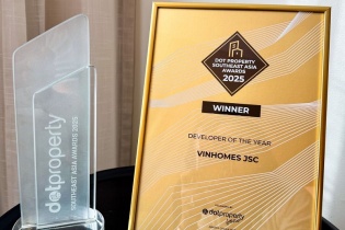 Vinhomes được vinh danh “Nhà phát triển của năm" khu vực Đông Nam Á 2025”