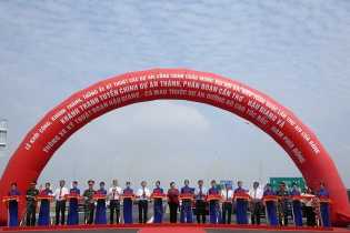 ĐBSCL: Khánh thành, khởi công nhiều dự án giao thông trọng điểm