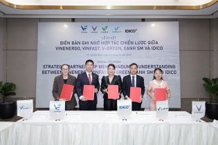 VinEnergo, VinFast, V-Green và Xanh SM hợp tác với IDICO "xanh hóa" các khu công nghiệp