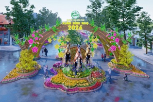 Cần Thơ làm Đường hoa nghệ thuật Xuân Bính Ngọ 2026 dài 310 m tại phường Ninh Kiều