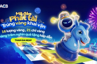 ACB ra mắt chương trình “Mã đáo phát tài”, mang cơ hội trúng vàng dịp Tết 2026
