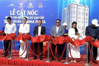 Cần Thơ: Cất nóc tòa tháp đôi Thiên Quân Marina Plaza