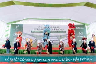 Tập đoàn KCN Việt Nam khởi công KCN Phúc Điền - Hải Phòng