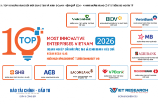 Công bố Top 10 ngân hàng đổi mới sáng tạo và kinh doanh hiệu quả năm 2026 