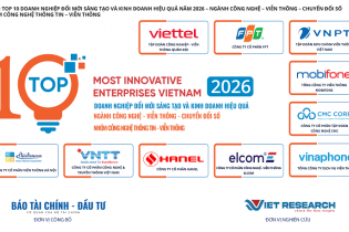 Top 10 Doanh nghiệp Đổi mới sáng tạo và Kinh doanh hiệu quả 2026 ngành công nghệ - viễn thông - chuyển đổi số