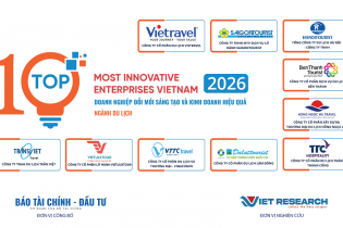 Công bố Top 10 Doanh nghiệp Đổi mới sáng tạo và Kinh doanh hiệu quả 2026 ngành du lịch 