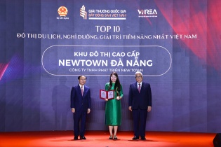 Khu đô thị cao cấp Newtown được vinh danh Top 10 Đô thị du lịch, nghỉ dưỡng, giải trí tiềm năng nhất Việt Nam