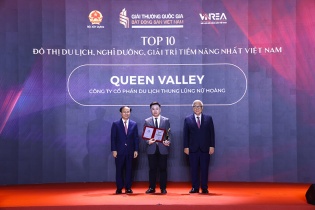 Queen Valley Estate ghi dấu trong Top 10 đô thị du lịch, nghỉ dưỡng, giải trí tiềm năng nhất Việt Nam