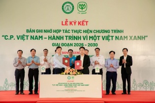 Hướng tới Net Zero 2050, C.P. Việt Nam đặt mục tiêu trồng thêm 1,5 triệu cây xanh