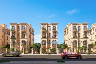 Ngôn ngữ 3 mặt thoáng tạo khác biệt cho biệt thự song lập tại Vịnh Xanh