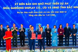 Bắc Ninh trao chứng nhận đầu tư và ký thỏa thuận hợp tác đầu tư cho 18 dự án, vốn đầu tư gần 5,6 tỷ USD